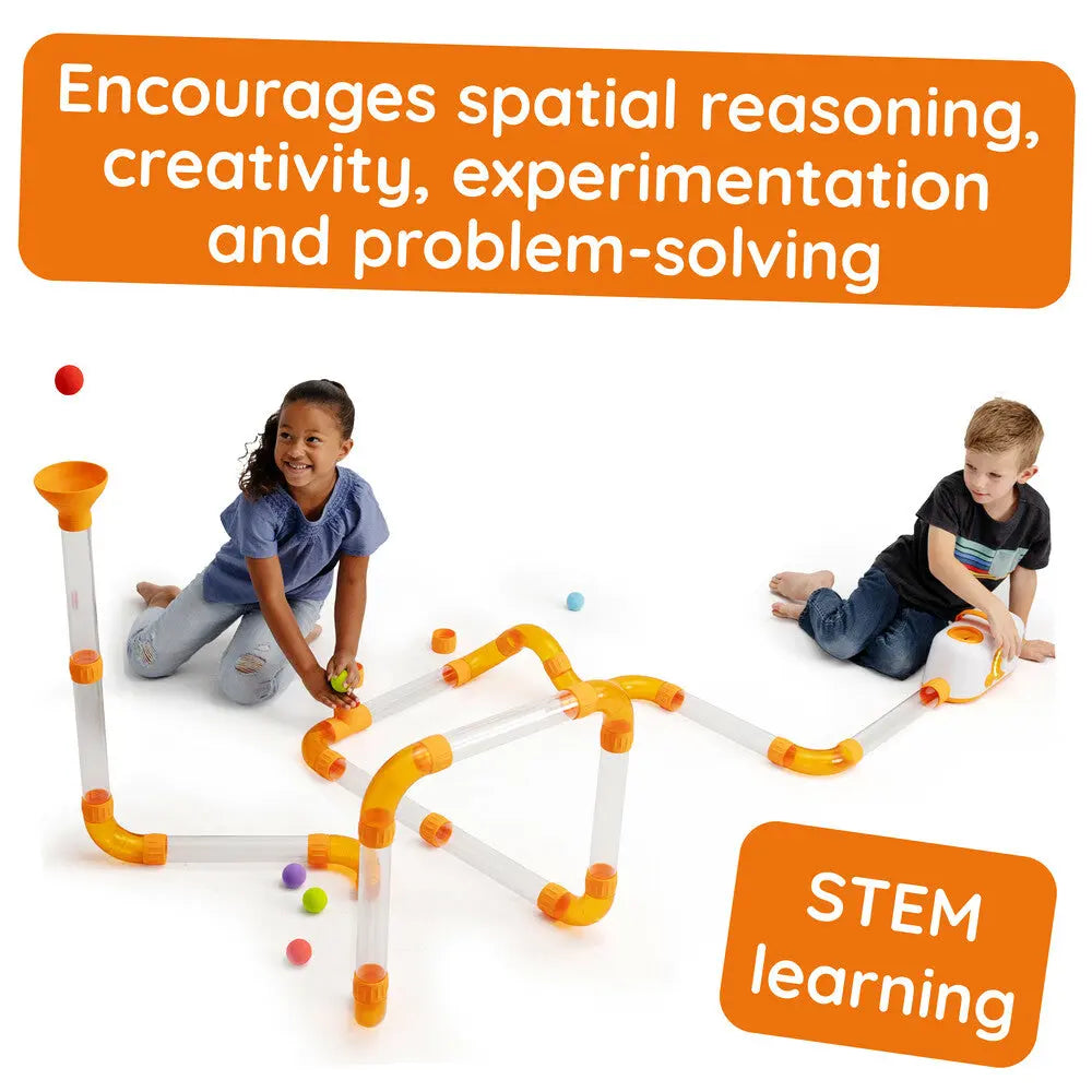 Interactive Air Tube Ball Run – Creative STEM Play Set