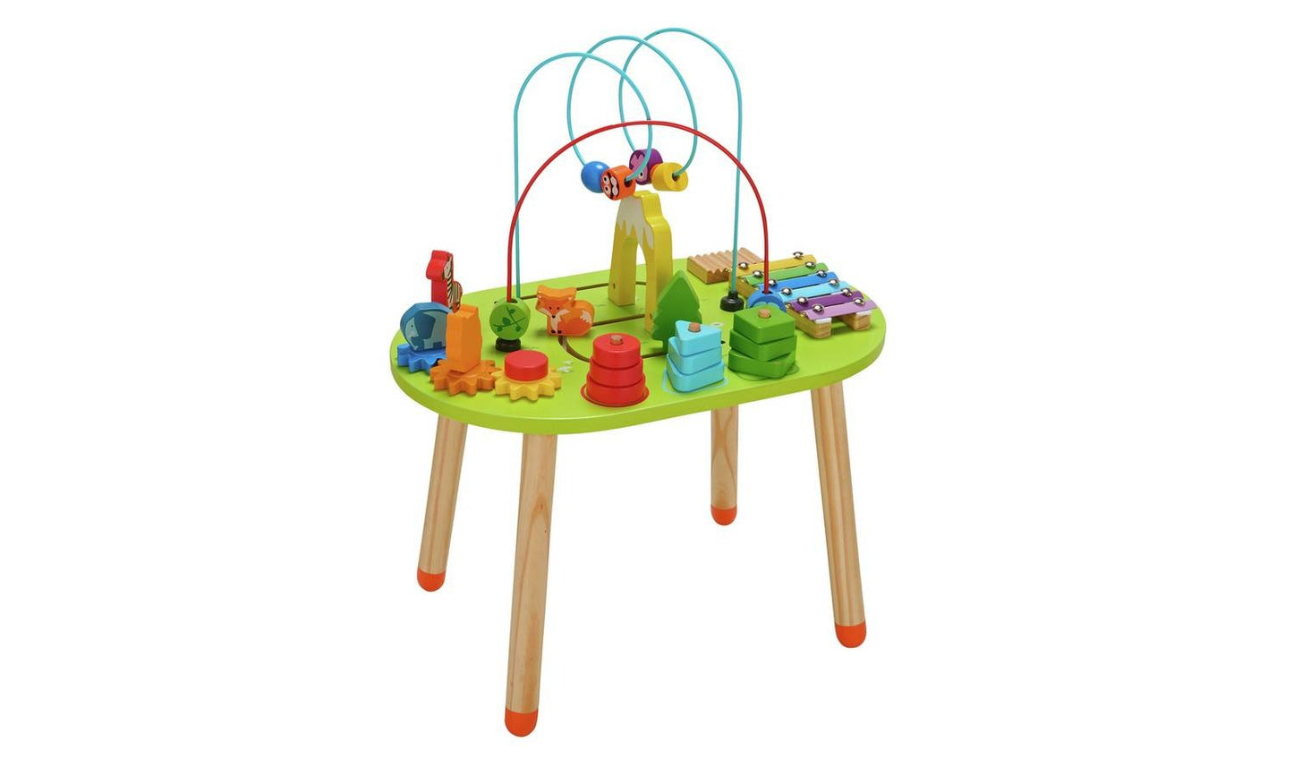 Wooden Activity Table for Toddlers – Interactive Learning Play Table