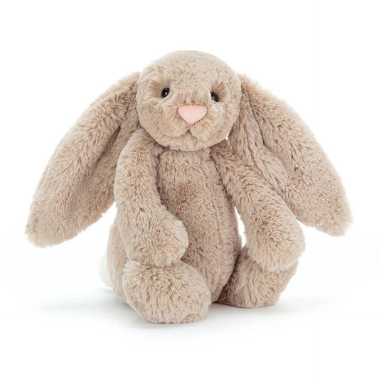 Classic Beige Plush Bunny – Soft Timeless Cuddle Toy