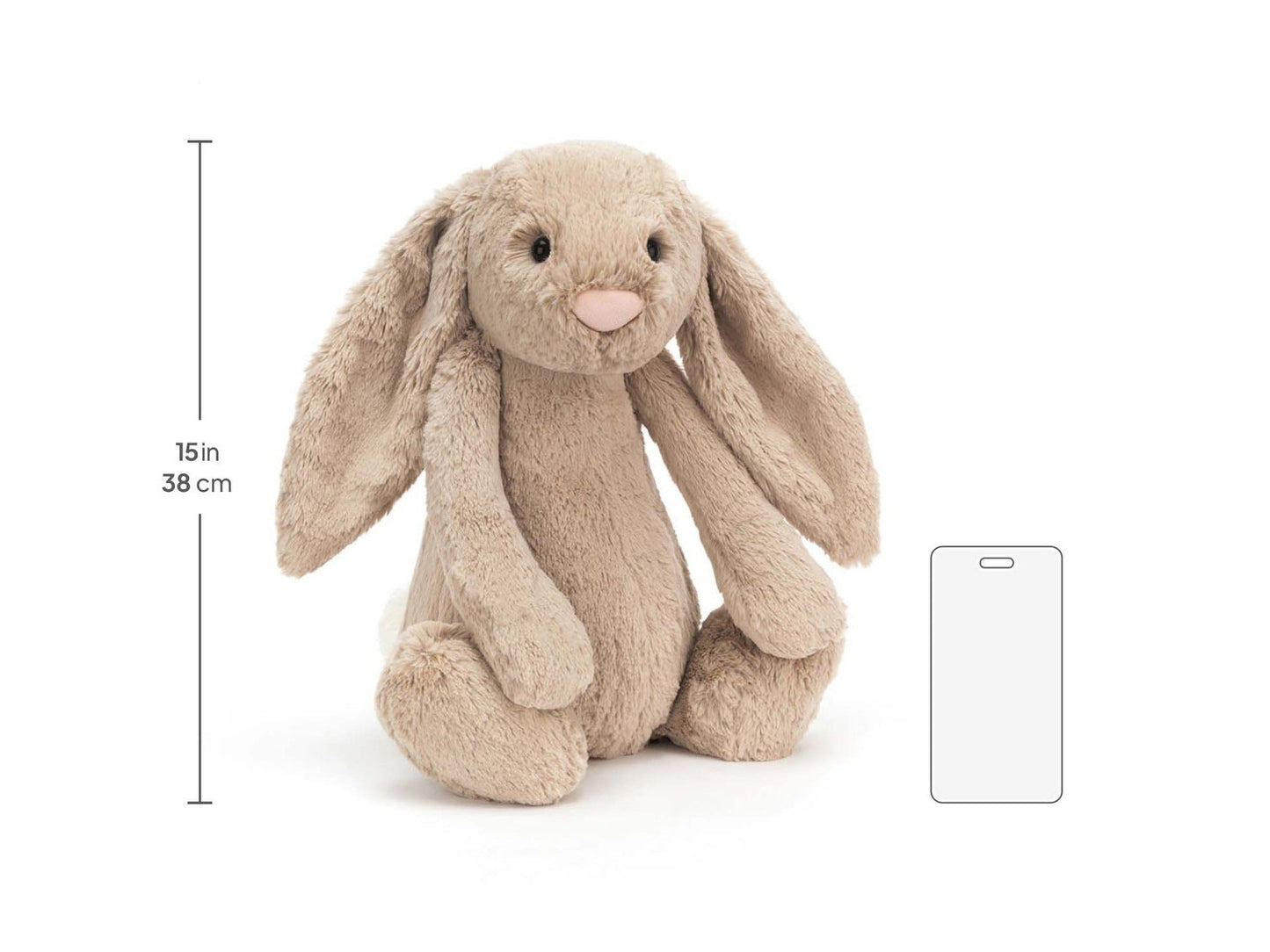 Classic Beige Plush Bunny – Soft Timeless Cuddle Toy
