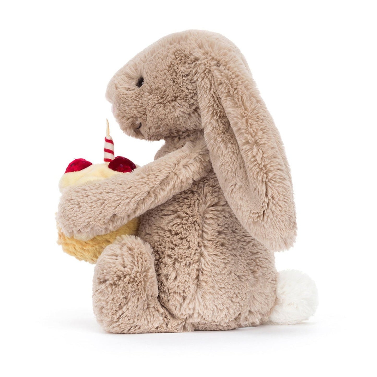 Soft Beige Plush Bunny – Birthday Edition Cuddly Toy