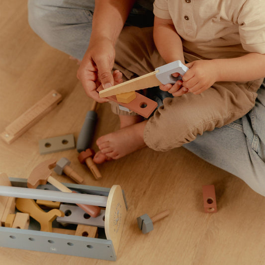 Kids Wooden Tool Box – Pretend DIY Play Set